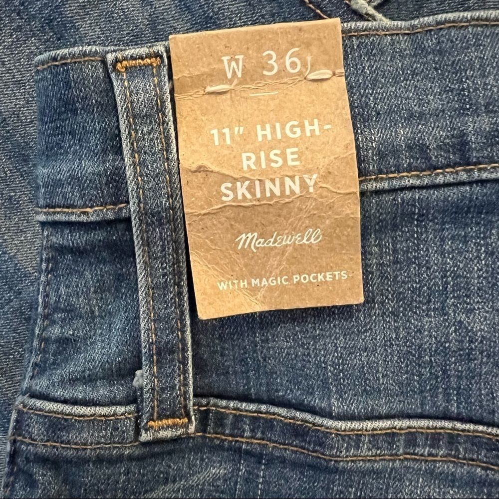 Madewell jeans 11 inch high rise skinny NWT - Picture 8 of 9